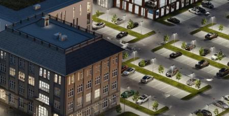 Ledvance LED Straßen- und Parkplatzbeleuchtung ECO AREA SPD 120W 830 15.000 LM - warmweißes Licht