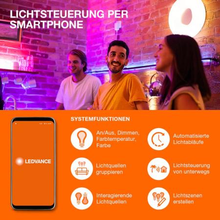LEDVANCE SMART+ WIFI Orbis Magnet 45 x 45 Deckenleuchte TW