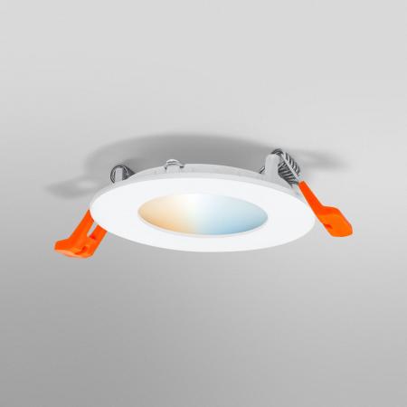Osram SMART+ Matter Recess Slim Einbauleuchte  85mm Tunable White ultra flach, Einbaudurchmesser 72 mm, Einbautiefe 35 mm