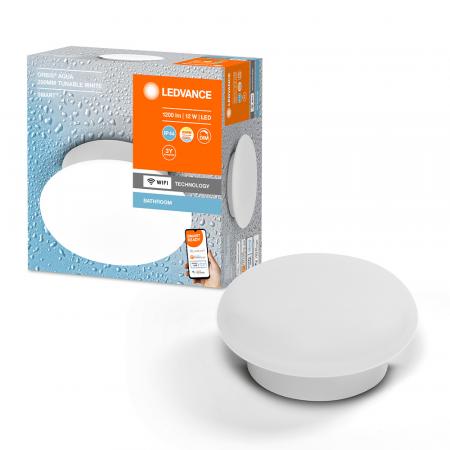 LEDVANCE SMART+ WiFi ORBIS WALL AQUA LED-Wand-/Deckenleuchte 12W 850lm 3000–6500K Tunable White IP44 dimmbar