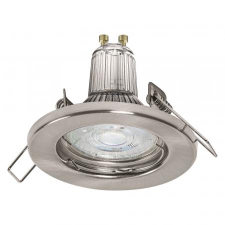 LEDVANCE 5er Set LED Einbauleuchten Brushed Nickel warmweiße GU10 LED´s