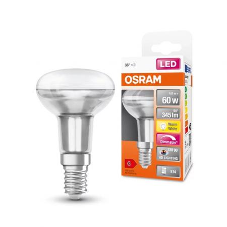 OSRAM E14 Reflektor R50 Superstar Plus HD LIGHTING / Blue Reduced 36° Abstrahlwinkel dimmbar 4,8W wie 60W 2700K warmweiß 90Ra