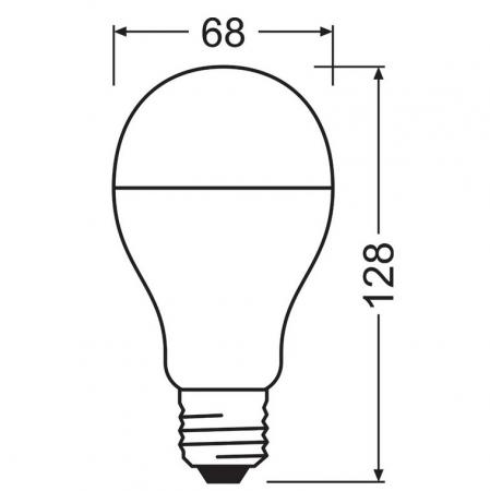 OSRAM E27 LED Lampe VALUE CLASSIC A150 matt 19W wie 150W neutralweiße blendreduzierte Arbeitsbeleuchtung 4000K