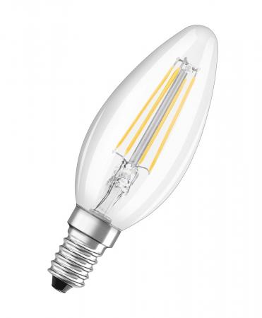 6er Set OSRAM E14 LED SUPERSTAR Classic  FILAMENT Lampe klar dimmbar Kerzenform 5,5W wie 60W warmweißes Licht