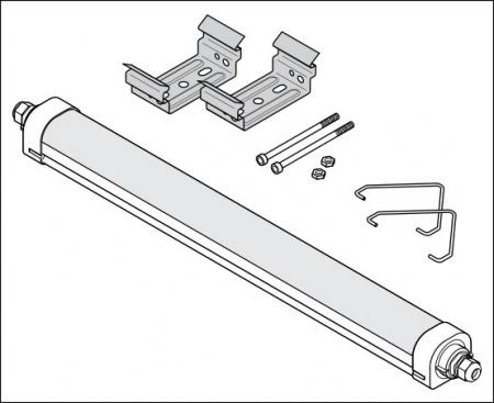 LEDVANCE DAMP PROOF COMPACT THROUGHWIRING GEN 2 Multi-Lumen 1200 mm 33 W 3960 lm 21 W 2600 lm 6500 K Kaltweiß 120° 230 V IP66