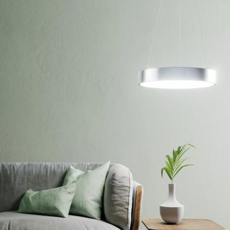 Nur noch angezeigter Bestand verfügbar:   LEDVANCE SUN@HOME Circular LED-Hängeleuchte Silber Ø 45