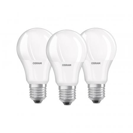 3er-Pack Osram LED BASE E27 10W wie 75W Warmweiß blendfreies helles Licht