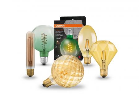 OSRAM Vintage 1906 Big Oval 15 Filament Magnetic 4.5W wie 15W Smoke extra warmweiß