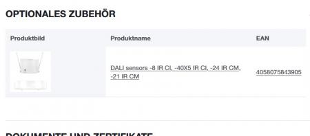LEDVANCE SENSOR DALI-2 LIGHT/PRESENCE-8 INFRARED CEILING INTEGRATION