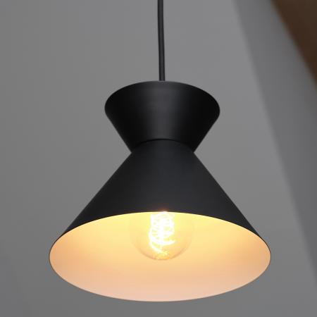 Osram Pendelleuchte Decor Waist aus Stahl mit E27 Fassung in Schwarz Ø 20 cm