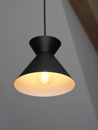 Osram Pendelleuchte Decor Waist aus Stahl mit E27 Fassung in Schwarz Ø 20 cm