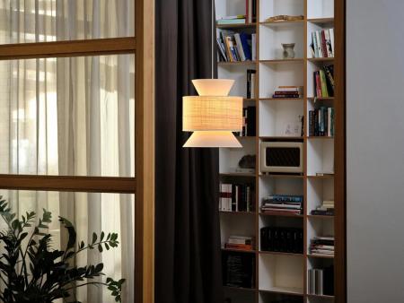 OSRAM Pendelleuchte Decor Wrap Cone aus Leinen und Bast mit E27 Fassung