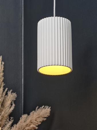 Osram Pendelleuchte Decor Plaster Routes Tube aus Gips in Weiß mit E27 Fassung