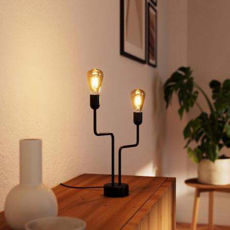 Osram E14 LED Vintage 1906 Edison Spiral Filament Lampe dimmbar 2,8W wie 25W 2200K extra warmweiß Bernsteinfarbe