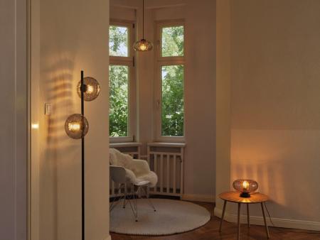 OSRAM DECOR SMOKE GLASS PENDANT E27 BLACK HÄNGELEUCHTE