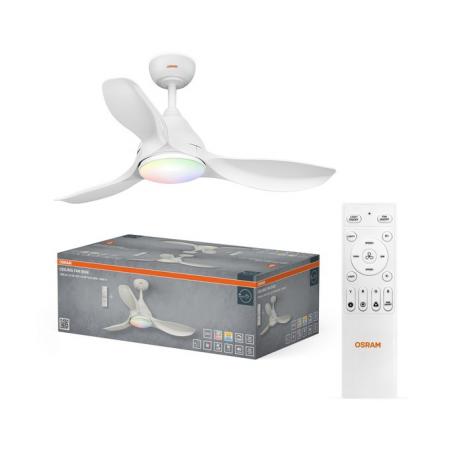OSRAM Ceiling Fan Bise 48W CCT RGB Deckenventilator mit Licht 3000-6500K dimmbar