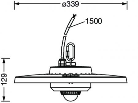 Siteco Highbay 31-S, 90°, PIR-Sensor LED Hallenleuchte 134W neutralweiß 20000lm IP65