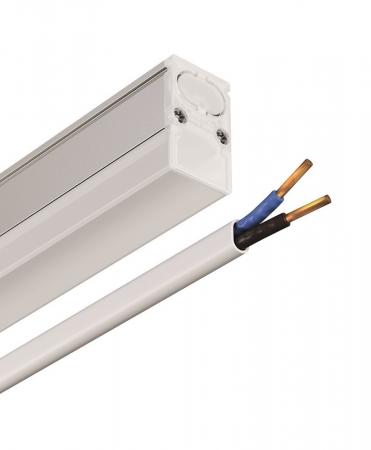 SITECO Batten 41-F LED-Lichtleiste 8,3W, 1.000 lm, 3000K/ 4000K/ 5000K, 580 mm, silber, 230V, IP20 in Silber mit Ein-/Aus-Schalter