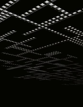 Siteco Silica® 21, direkt/indirekt, Darklight-Reflektor, schwarz, Lichtfarbe 840 neutralweiß DALI 2 tiefschwarz matt 19200lm