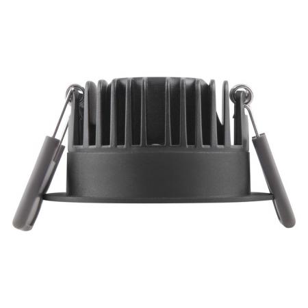 LEDVANCE Spot fix 8W 2700K LED Einbauleuchte dimmbar IP44 schwarz - Einbaudurchmesser 68 mm