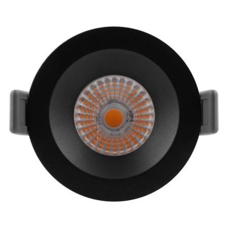 LEDVANCE Spot fix 8W 2700K LED Einbauleuchte dimmbar IP44 schwarz - Einbaudurchmesser 68 mm