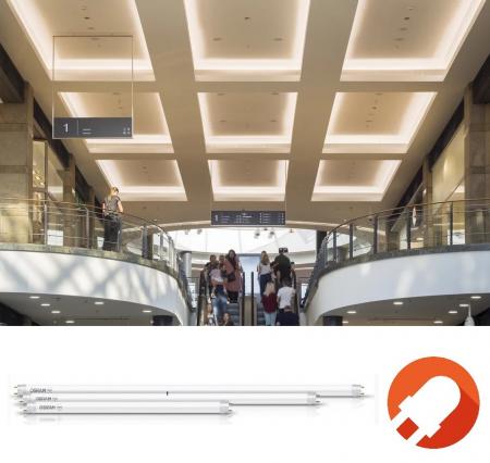 LEDVANCE LED TUBE T5 EXTERNAL HO80 37W wie 80W 5050lm 3000K Warmweiß G5 1449mm für externen DALI-Driver dimmbar