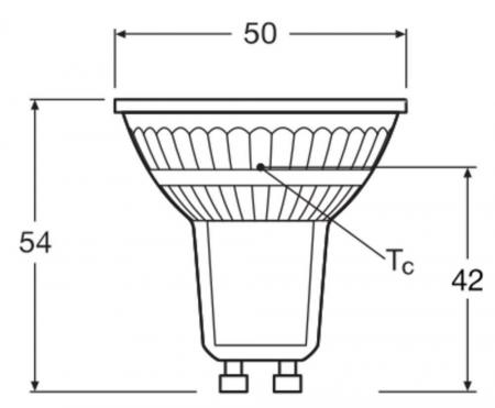 Ledvance GU10 PAR16 LED Spot 36° 4,3W wie 50W 6500K kaltweißes Licht Value Class