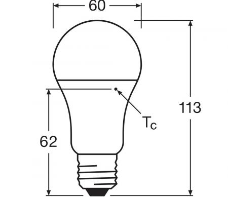 Ledvance E27 LED Lampe Classic matt 10W wie 75W 2700K warmweißes Licht - Performance Class