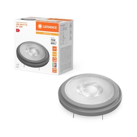 Ledvance G53 AR111 Reflektor 24° 11,7W wie 75W dimmbarer Strahler mit warmweißem Licht 2700K 97Ra
