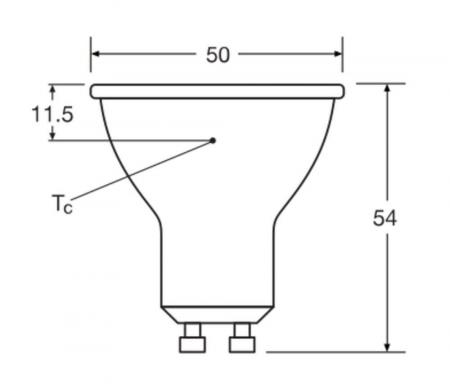Ledvance GU10 PAR16 LED Spot 36° 6,9W wie 80W 3000K warmweißes Licht Value Class
