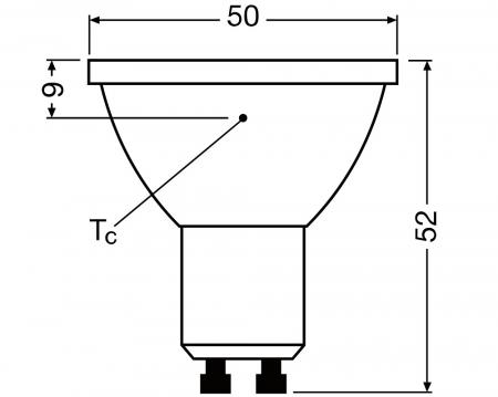 Ledvance GU10 PAR16 Reflektor 36° 3,4W wie 35W dimmbarer warmweißer Strahler 3000K 90Ra hohe Farbwiedergabe