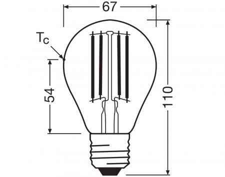 Ledvance E27 LED Lampe Classic dimmbar matt 13,8W wie 100W 2700K warmweißes Licht CRI97 sehr hohe Farbwiedergabe