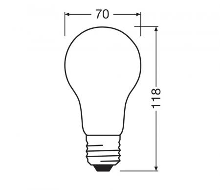 Ledvance E27 Retrofit CLASSIC LED Lampe gefrostet 17W wie 150W 2700K warmweiß