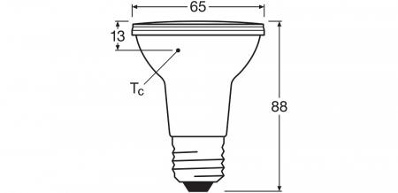 Ledvance E27 PAR20 Reflektorlampe 36° 6,4W wie 50W dimmbarer Strahler mit warmweißem Licht 2700K hohe Farbwiedergabe 90Ra