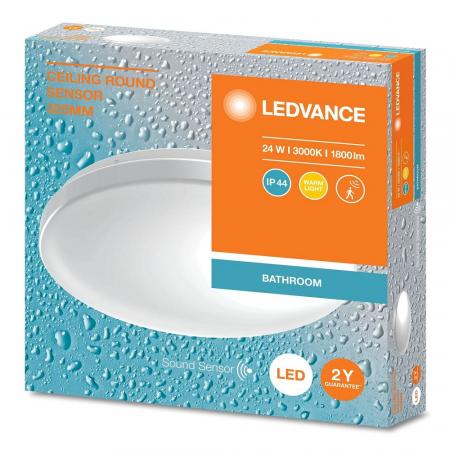LEDVANCE CEILING ROUND Deckenleuchte rund Sensor 325 24W 830 IP44