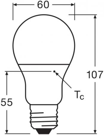 Osram E27 LED Lampe VALUE 8,5W wie 60W 4000K neutralweißes Licht blendfreie weiß mattierte Glühbirne