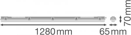 120cm LEDVANCE DAMP PROOF HOUSING 1200 P 1XLAMP IP65 1xT8 G13 1200mm Leergehäuse für eine 120cm LED-Röhre