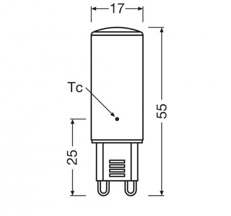 Ledvance G9 LED PIN 4,5W wie 48W 4000K neutralweiß in Stiftform