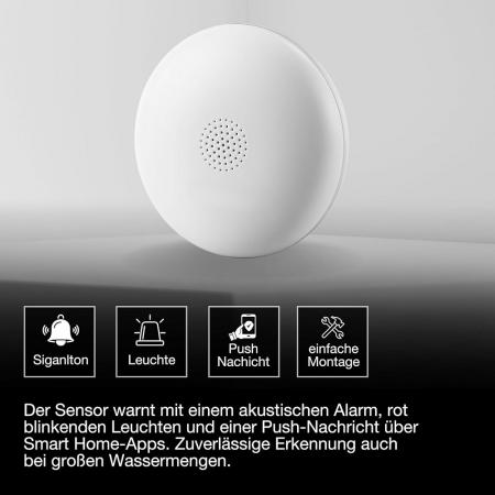 LEDVANCE SMART+ WIFI Water Detector White – smarter Wasserleckmelder mit WiFi, IP67, 75dB