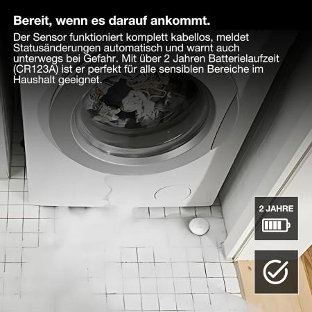LEDVANCE SMART+ WIFI Water Detector White – smarter Wasserleckmelder mit WiFi, IP67, 75dB