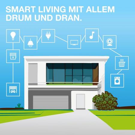 OSRAM SMART+ ZIGBEE Plug EU Black – smarte Steckdose mit Energieverbrauchsmessung 10A 2300W