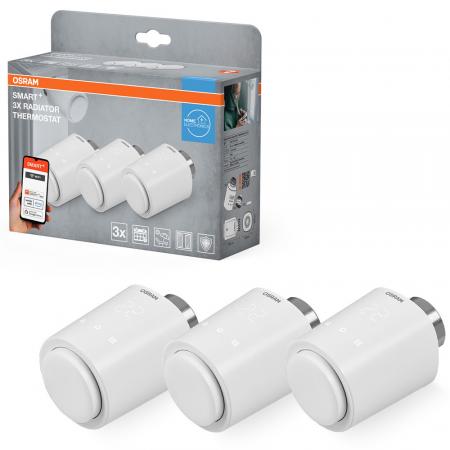 Aktion: Nur noch angezeigter Bestand verfügbar:  3er Pack OSRAM SMART+ WiFi RADIATOR THERMOSTAT -  Heizkörperthermostat