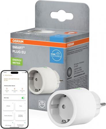 OSRAM SMART+ MATTER Steckdose - intelligente Steckdose mit Matter over WiFi-Technologie zur Einbindung von elektrischen Geräten ins Smart Home System