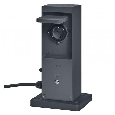 OSRAM SMART+ WiFi Outdoor Terminal mit integriertem Repeater & 2 Steckdosen, erweitert die WLAN-Zone im Freien, Kopplung von drahtlosen Geräten, App-steuerbar