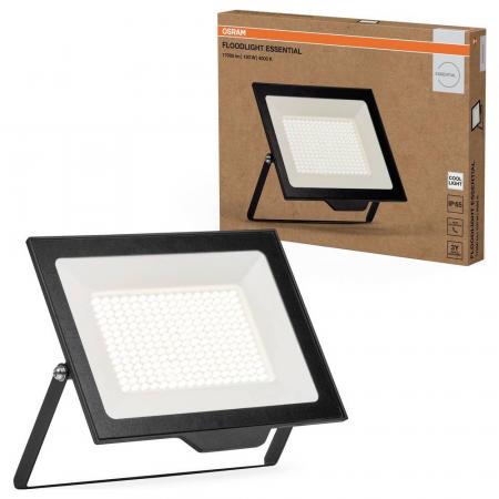 OSRAM Floodlight Essential 150W 15000lm 4000K Neutralweiß 110° IP65 IK06 Schwarz LED-Fluter