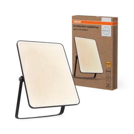 Osram LED Fluter Floodlight Essential 50W 3000K Warmweißes Licht IP65 schwarz