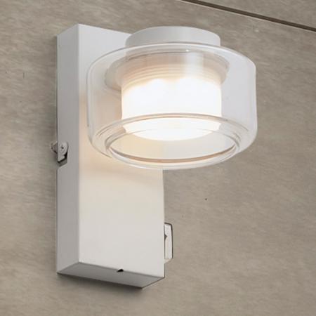 OSRAM Orbis Flame 5.5W Click CCT IP44 Wandlampe & Spiegelleuchte weiss - auch fürs Badezimmer - mit umschaltbarer Farbtemperatur