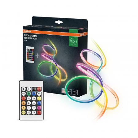 3M Osram Neon DIGITAL LED-Streifen RGB mit FB IP44 für innen und außen