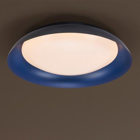 Aktion: Nur noch angezeigter Bestand verfügbar:    OSRAM Deckenleuchte Orbis Plate 35W Ø 43 cm - Dekorative Leuchte aus Stahl in Schwarz/Blau - dimmbar in drei Stufen durch wiederholtes Schalten