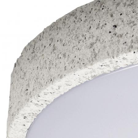 Aktion: Nur noch angezeigter Bestand verfügbar:   OSRAM Deckenleuchte Orbis Yummy 285MM 16W Click DIM - Dekorative Leuchte in weiß mit Metall-Ring und sandgestrahlten Steinen